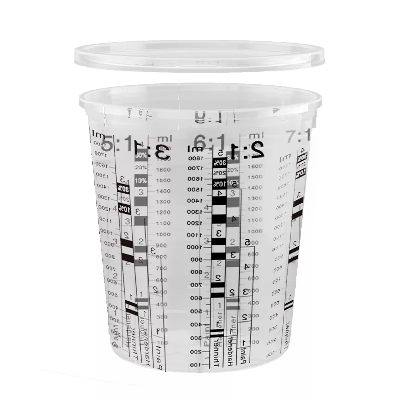 2250 ml PP Automotive Farby Mixing Cup s vekom