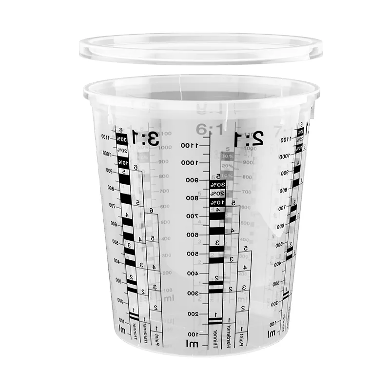 PP paint mixing cup with lid